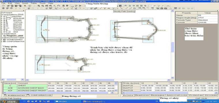 Tài Liệu Giáo Trình Hướng Dẫn Nhảy Size Tự Động Lectra Modaris 9