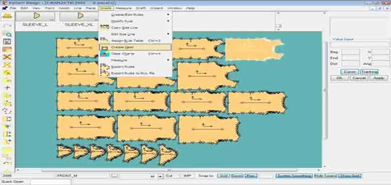 Tạo Rập Size Lồng Từ Rập Size Đơn Trong Gerber Pattern Design 6 Tạo Rập Size Lồng Từ Rập Size Đơn Trong Gerber Pattern Design 6