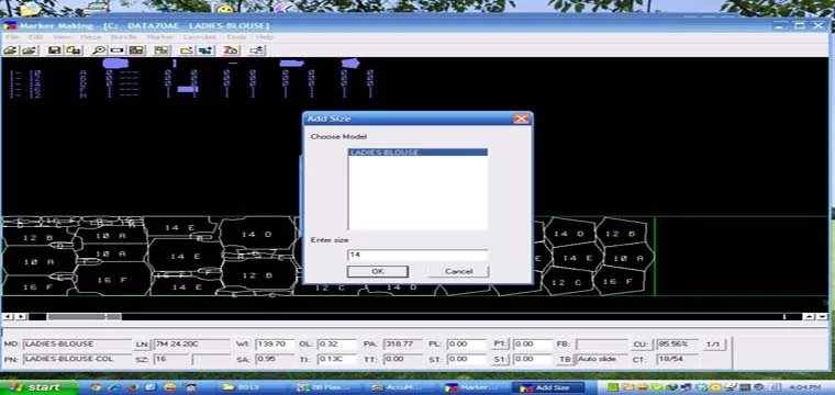 Lấy Thêm Chi Tiết Và Size Mới Vào Sơ Đồ Gerber Marker Making 11 Lấy Thêm Chi Tiết Và Size Mới Vào Sơ Đồ Gerber Marker Making 10