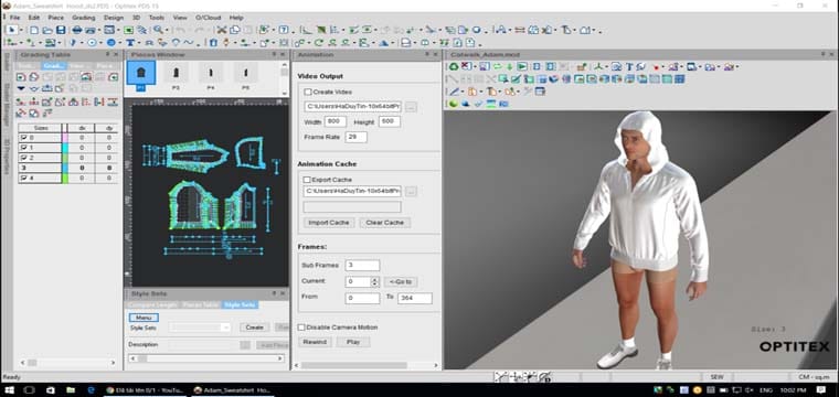 Hướng Dẫn Trình Diễn CatWalk Trên Optitex 15 3D 11