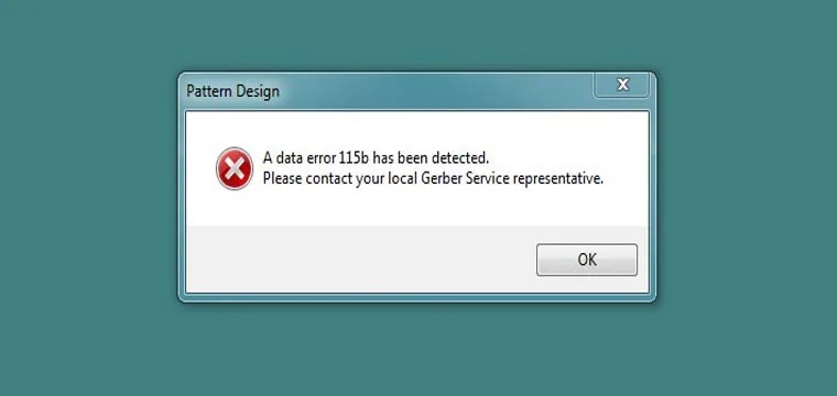 Gerber Accumark V9 Fix Error Creating New Piece 115b 1 Gerber Accumark V9 Fix Error Creating New Piece 115b