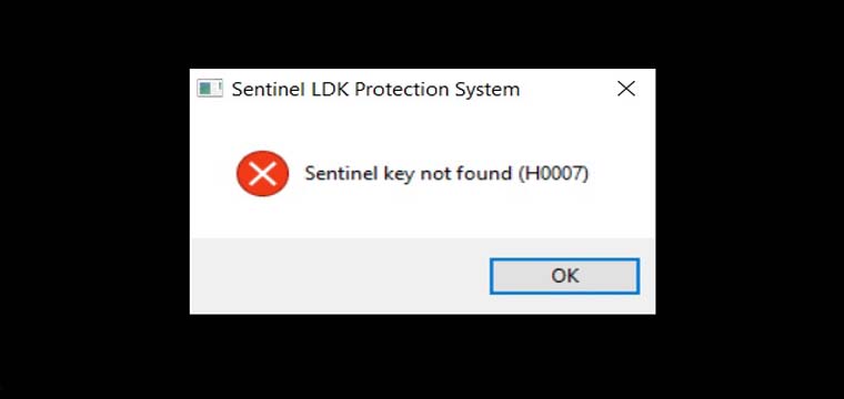 Lỗi Sentinel Key Not Found H0007 Khi Cài Optitex 15 28