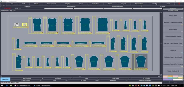 Hướng Dẫn Tách Rập Size Lồng Lectra Modaris Thành Size Đơn 6
