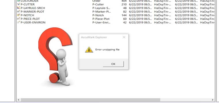 Hướng Dẫn Xử Lý Lỗi Error Unzipping File khi Import Zip Accumark Explorer 13