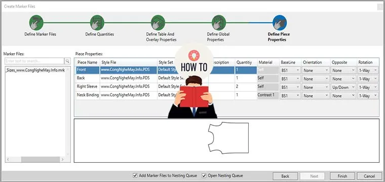 Optitex19 Marker Creation Wizard