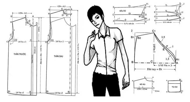 Phương Pháp Thiết Kế Áo Sơ Mi Nam Căn Bản 1 phuong-phap-thiet-ke-ao-so-mi-nam