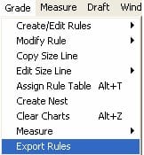 Các Lệnh Nhảy Size Trong Gerber AccuMark Pattern Design 12