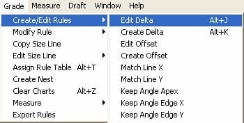 Các Lệnh Nhảy Size Trong Gerber AccuMark Pattern Design 4