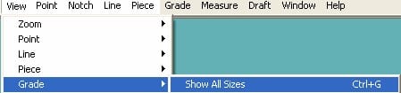 Các Lệnh Nhảy Size Trong Gerber AccuMark Pattern Design 5