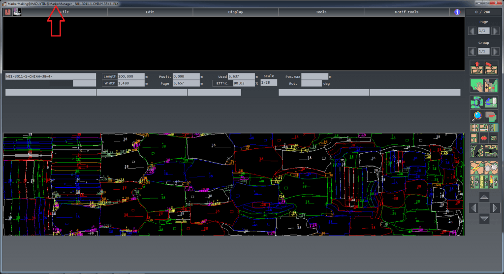 Thanh Công Cụ Processing Panel Trong Lectra MarkerManager V6 108