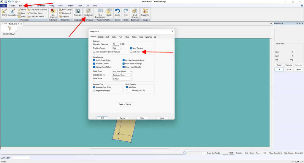 Click n Go Gerber Pattern Design